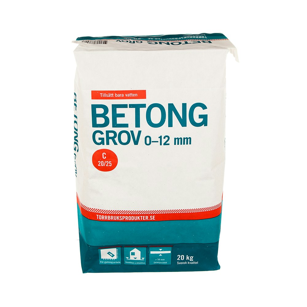 gjuta plintar åtgång betong